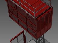 3D схема установленного подъемника IZA 20 PAX 2012